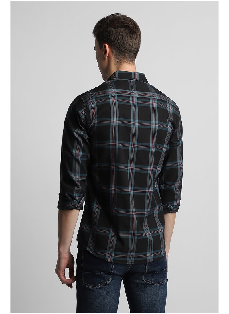 Dennis Lingo Black Casual Shirt for Men, 100% Cotton, Slim Fit  - Image 5