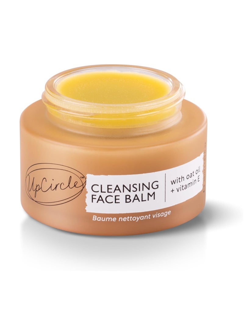 UpCircle - Cleansing Face Balm with Apricot 55ml Natural Cleanser To Remove Makeup Including Waterproof Mascara Clear Blackheads Sea Buckthorn Oat Rosemary Oil Vegan Cruelty free - Image 1