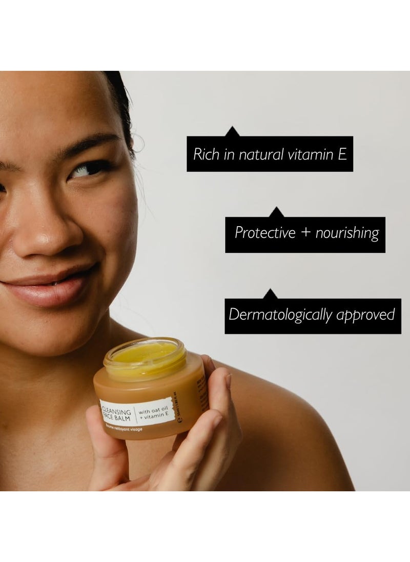 UpCircle - Cleansing Face Balm with Apricot 55ml Natural Cleanser To Remove Makeup Including Waterproof Mascara Clear Blackheads Sea Buckthorn Oat Rosemary Oil Vegan Cruelty free - Image 1