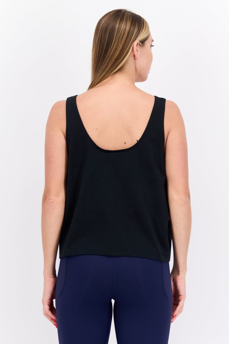 Nike Women Sportswear Fit Sleeveless Training Crop Top, Black - Image 2