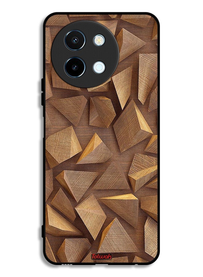 Tolwak Vivo Y38 5G Protective Case Cover Wood Pieces Art - Image 1