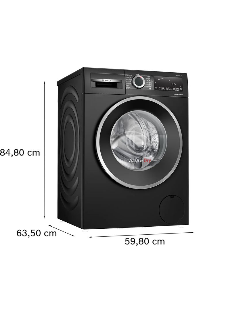 بوش غسالة ومجفف سلسلة 4، 9/5 كجم، شاشة LED كبيرة، ActiveWater Plus، 1400 دورة في الدقيقة - Image 5