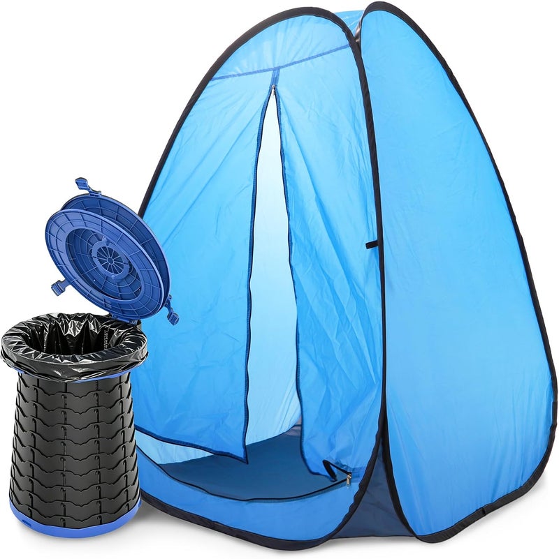 ALEVMOOM مرحاض محمول من ALEVMOOM XXL للتخييم، بقدرة تحمل 880 رطلاً، مرحاض خارجي قابل للتعديل بارتفاع 19.7 بوصة، مع 7 أكياس قمامة، مرحاض محمول للبالغين، مرحاض قابل للطي للحمل للتخييم - Image 2