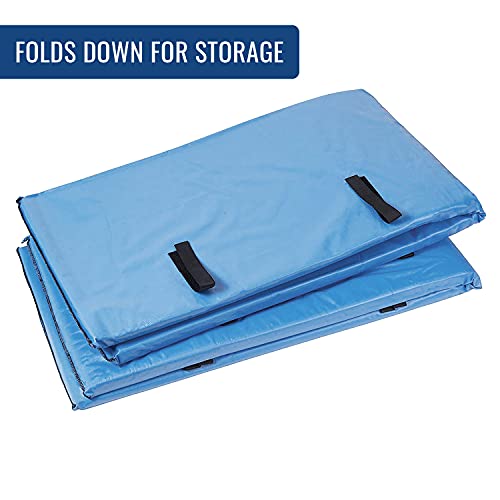 DMI غطاء سكة السرير DMI، padding سكة السرير ووسادة واقية للسرير لكبار السن، المعاقين أو ذوي الاحتياجات الخاصة، السكك غير مشمولة، غطاء مبطن فقط، أزرق، 60 × 15 × 0.5، 2 عدد - Image 3