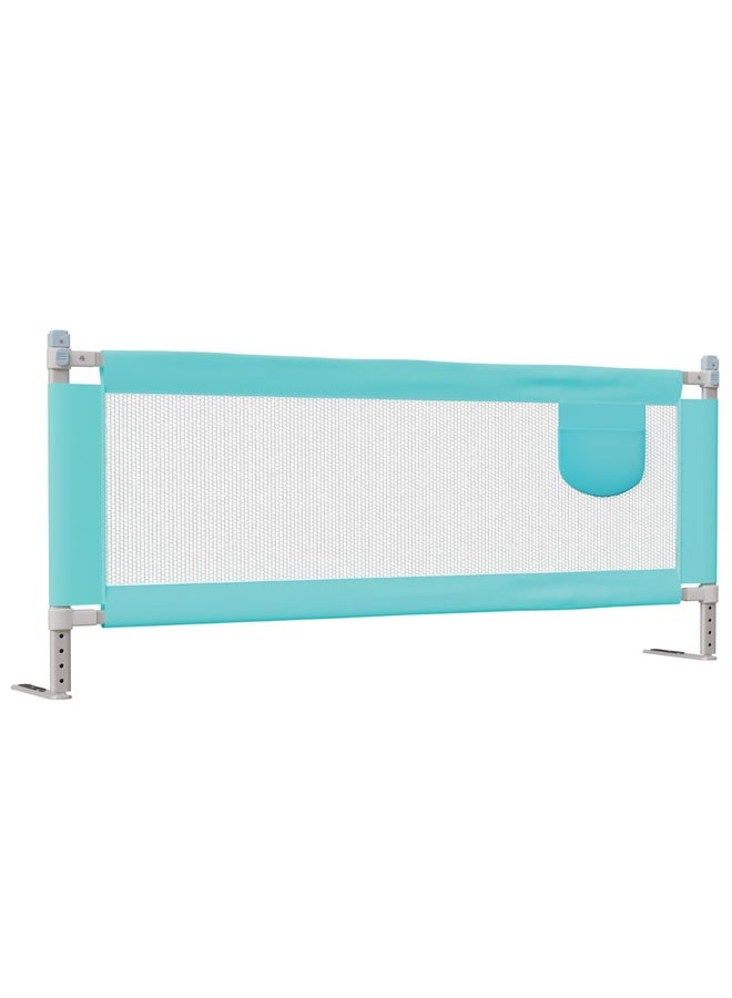 Luvlap Comfy Baby Bed Rail Guard (180cmx72cm) Bed Rails for Baby & Toddler Safety, Portable, Adjustable Height, Single Side Bed Rail, Pack of 1 (Green - Without Print) - Image 1