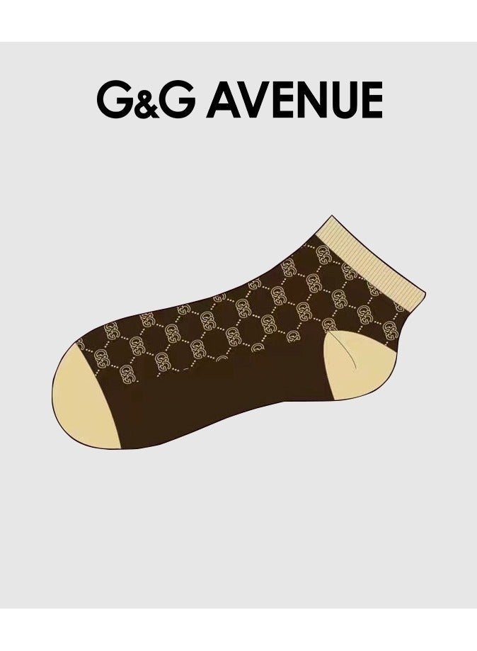 G&G AVENUE Men's and women's socks can be worn all season, ankle socks, sports breathable socks, three pairs of short socks  - Image 3