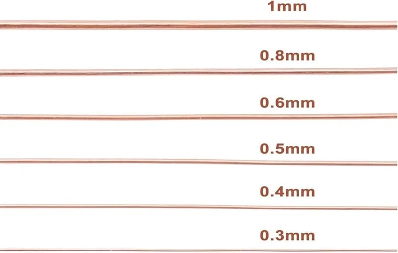 1-10 Meters T2 Bare Copper Wire Pure Copper Wire DIY Thin Soft Copper Coil Conductive Line Diameter 0.1/0.15/0.2/0.3/0.4/0.5~5mm(0.15mm 10Meters) - Image 5