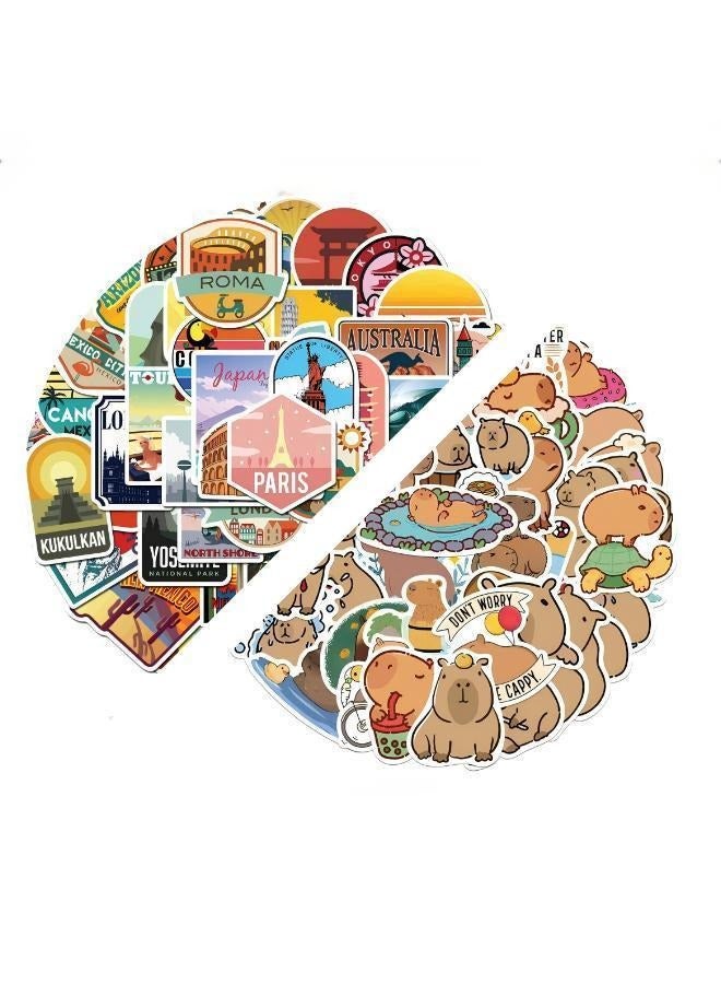 100 Pcs Minimalist Korean Stickers, Laptop Ledger, Water Cup, Ipad Phone Case Decoration, Waterproof Sticker  - Image 3