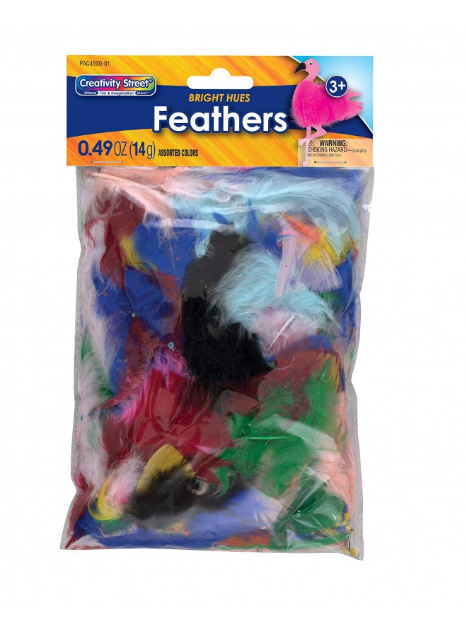 Creativity Street Turkey Plumage Feathers, Assorted Bright Hues, 0.5-oz. (AC4500-01) - Image 2
