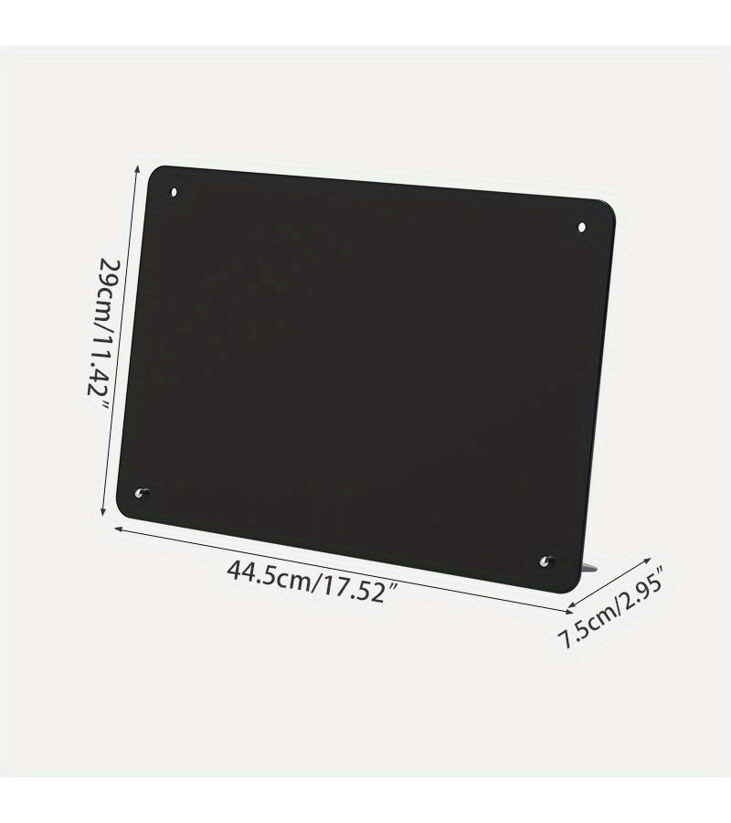 Magnetic Desktop Whiteboard With 4 Adhesive Hooks Large Standing Blackboard For Coffee Shop - Image 2