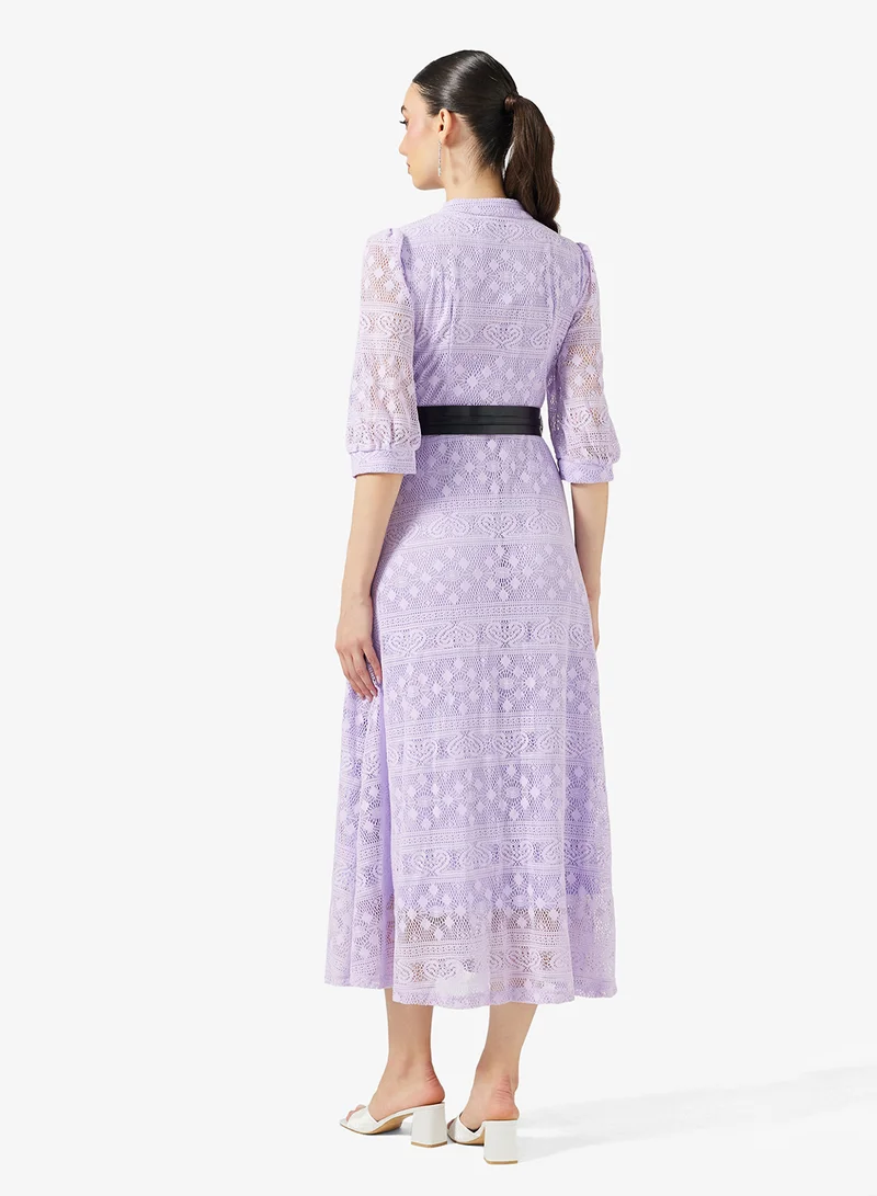 Khizana Lace A-line Dress