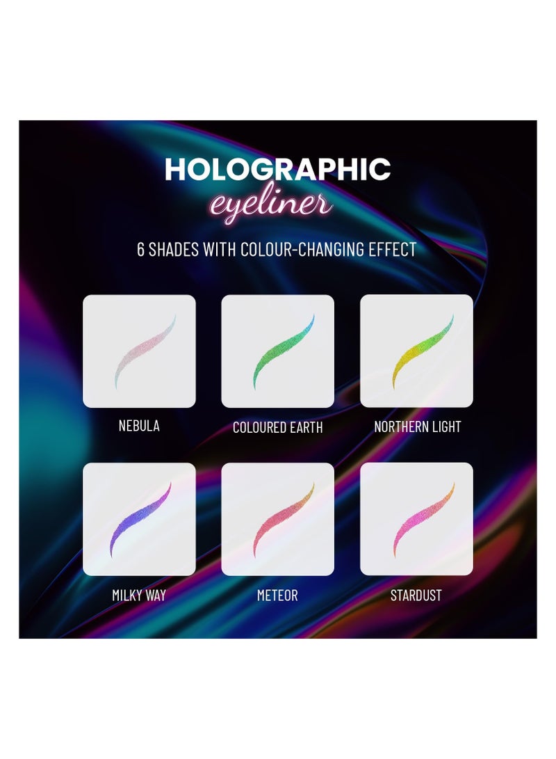 Swiss Beauty Holographic Shimmery Eyeliner | Waterproof, Smudge Proof, Long Lasting Eyeliner With Easy Application | Shade- Milky Way, 0.2G, Assorted - Image 5