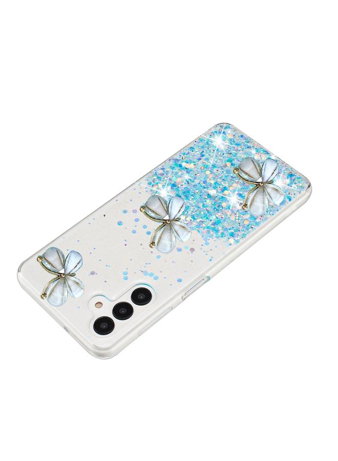 erorex Case For Samsung Galaxy A55 5G Luminous Starry Sky Glitter Butterfly TPU Phone Case - Image 5