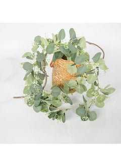 Generic Artificial Ivy Vines Green Leaf DecorEucalyptus leaves with flowers 1 pack (1) Eucalyptus leaves with flowers 1 pack (1) 