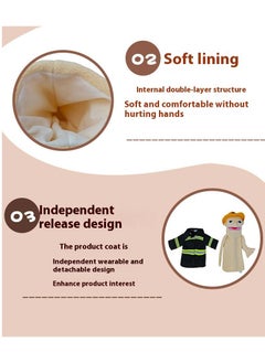 General 1 Pcs Pirate Professional Figurine Role Playing Parent-Child Interaction Toy Family Companionship Plush Doll Figurine Toy Hand Puppet  - Image 4