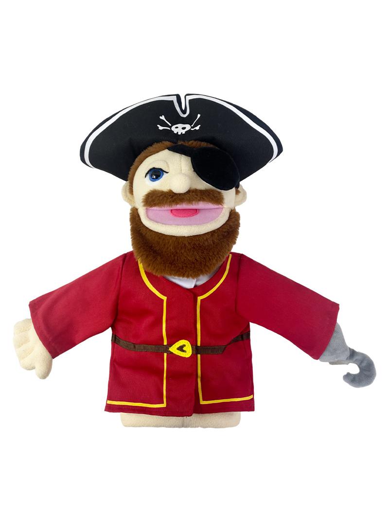 general 1 Pcs Pirate Professional Figurine Role Playing Parent-Child Interaction Toy Family Companionship Plush Doll Figurine Toy Hand Puppet - Image 1