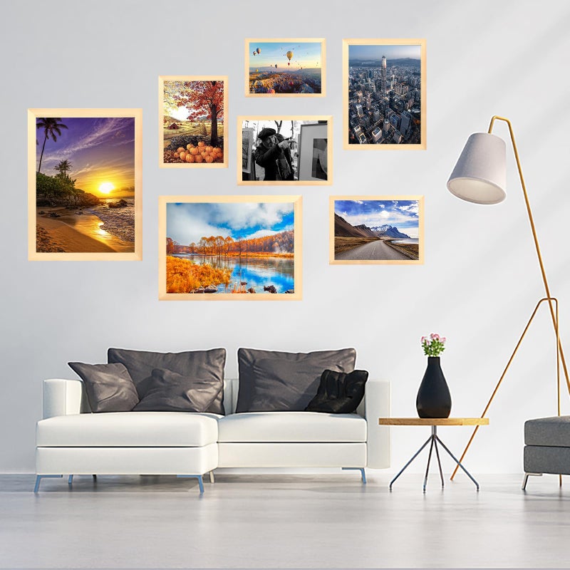 Soniuong 10x14 inch Wood Picture Frames for Wall Hanging Diamond Painting Frames Rectangle Baby Scan Picture Frame for Family Walls Decoration Anniversary Wedding Christmas Halloween Shower Certificate - Image 5