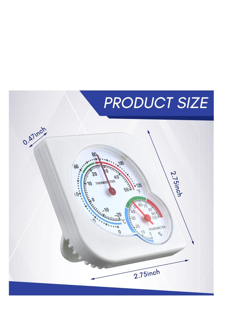 Excefore مقياس حرارة ورطوبة داخلي، مقياس حراري ميني داخلي، مع مقياس حرارة ورطوبة لرصد درجة الحرارة والرطوبة، ل المنزل، الغرفة، المطبخ، الفناء، غرفة الزراعة (6 قطع) - Image 2