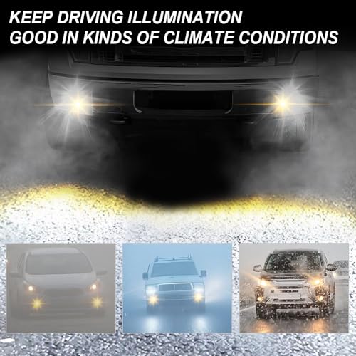 GPLUS G-PLUS Fog Light w/Bulb Compatible with Ford F150 2011-2014/Fit Lincoln Mark LT 2011-2014 Front Bumper Fog Lamp Clear Lens faros antiniebla FO2592229 BL3Z15200A Left or Right Side - Image 5