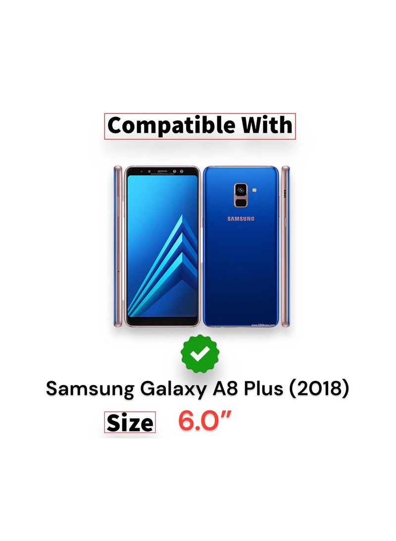 For Samsung Galaxy A8 Plus (2018) Leather View Flip Case , Without Sensor , Card Slot and Full Protection Cover Compatible With Samsung Galaxy A8 Plus (2018) (6.0") (Gold)  - Image 4