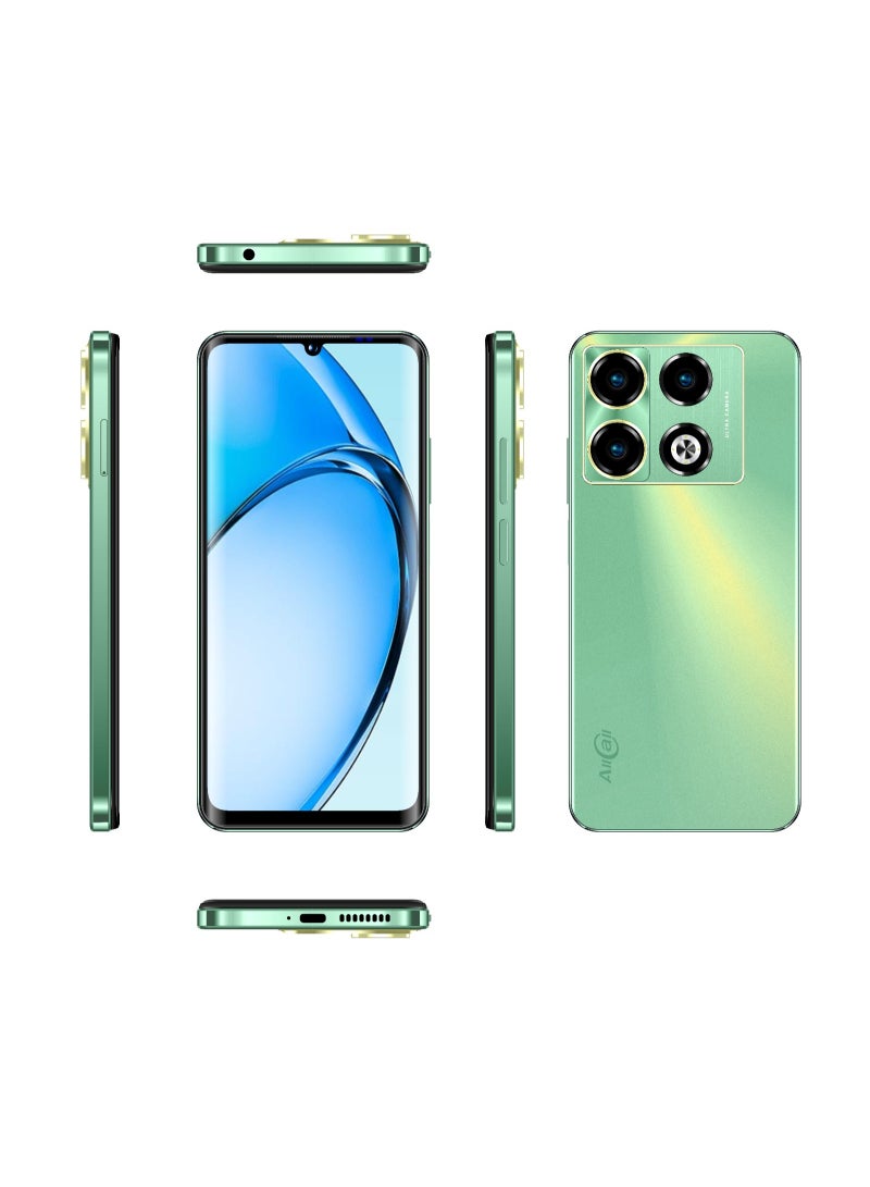 أول كول AllCall Magic 60 MAX، ذاكرة الوصول العشوائي: (4+16) 20 جيجابايت + ذاكرة القراءة فقط: 128 جيجابايت، شاشة 6.8 بوصة 720*1600 IPS HD+، بطارية 5160 مللي أمبير، لون أخضر ليموني