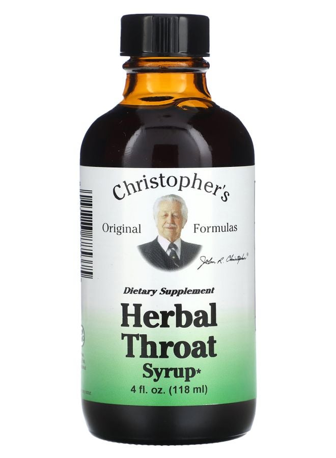 Christopher's Original Formulas Herbal Throat Syrup 4 fl oz (118 ml) - Image 1