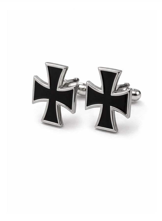 KINGSON Stainless Steel Cufflinks for Men Formal Shirt Stylish Designer Metal Cuff Links for Wedding Business Party Gift for Men Boys - Image 1