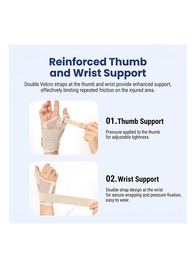 Vilico Thumb Brace and Wrist, Thumb Spica Splint for Arthritis Pain,Trigger Thumb Support,Carpal Tunnel Pain Relief, Tendonitis and Sprain Stabilizer - Image 5
