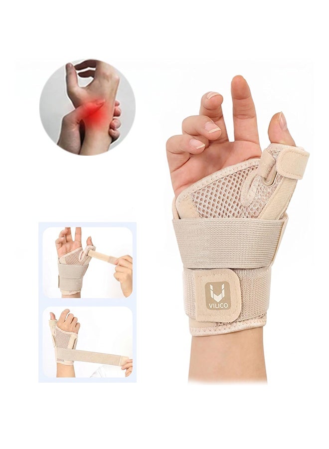 Vilico Thumb Brace and Wrist, Thumb Spica Splint for Arthritis Pain,Trigger Thumb Support,Carpal Tunnel Pain Relief, Tendonitis and Sprain Stabilizer - Image 1