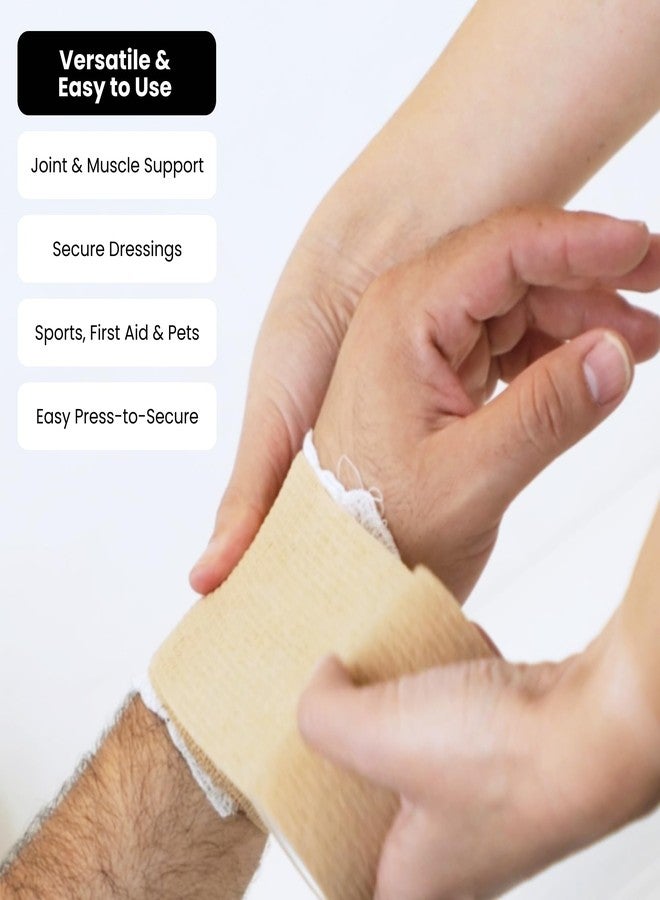 Juvale Stretch Vet Wrap - Self-Adherent Pet First Aid Tape - Secure Ankle Wrap & Wrist Support - Athletic Tape for Sports Use - Pack of 12, 2 in x 6 yd, 6 Colors - Image 2