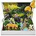 Pamonrueer 34 PCS Rainforest Diorama Kit Rainforest Animals Figurines Set Assorted Creatures Rainforest Diorama Supplies Animals Model Trees DIY Rainforest Decor - Image 3