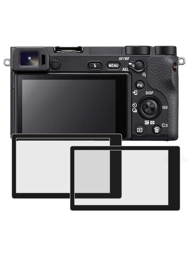 Screen Protector for Sony a6500 Perfect Fit, Tempered Glass Screen Protectors Compatible for Sony DSLR Alpha A6400 A6500 A5100 ILCE-6500 ILCE-6500KIT 2 Packs