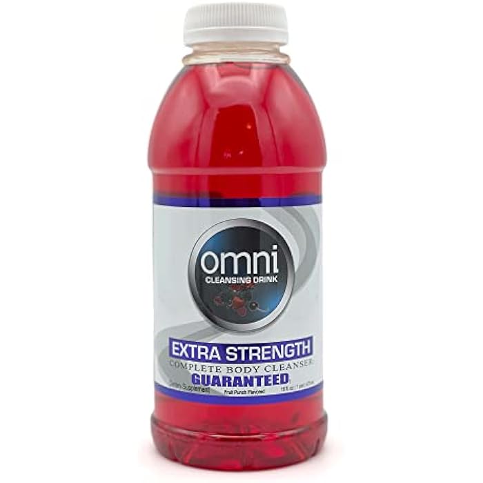 Wellgenix Omni Detox Cleanse Drink - 16 oz Fruit Punch Flavor - Quick Flush Body Detoxifier, Herbal Cleanse System Flush, Body Cleanser for Detox and Cleanse Your System - Image 1
