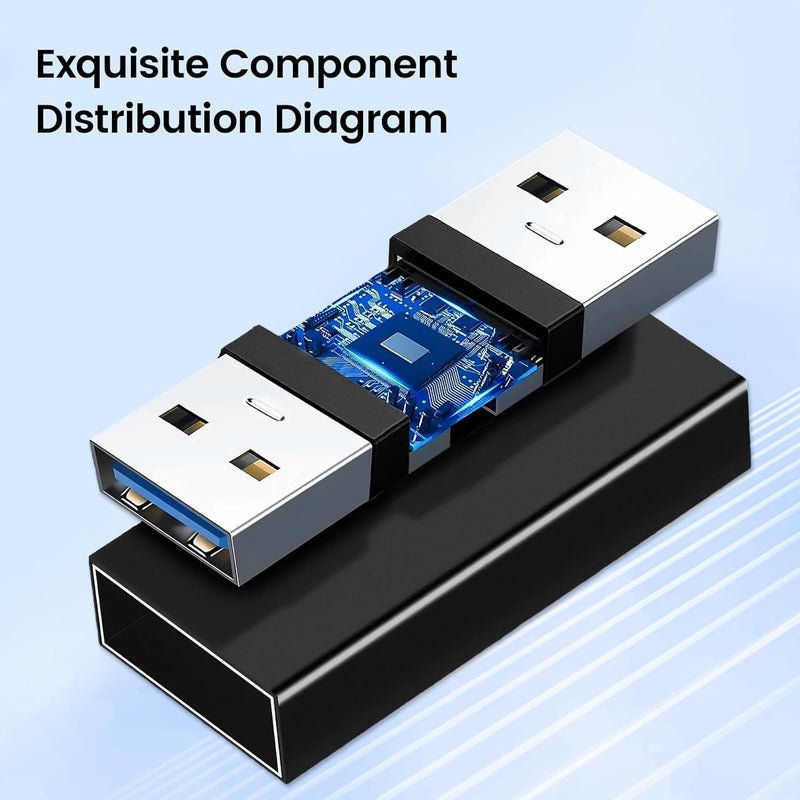 REDWIND USB Female to Female Connector Adapter Coupler 3.0, Type A USB Jointer Both Side Female, Upgraded Extender Converter - Image 4