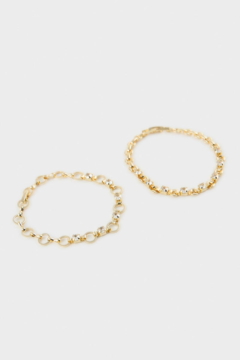 DeFacto Gold Woman Woman 2 Piece Bracelet Set Casual - Image 4