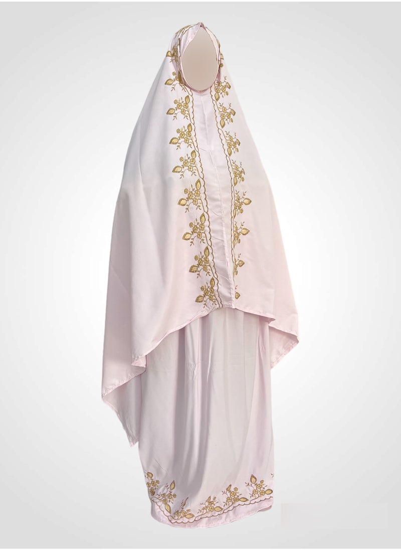 AL-HRAER - A Soft And Comfortable Two-Piece Embroidered Cotton Prayer Sheet That Fits All Sizes - Image 1