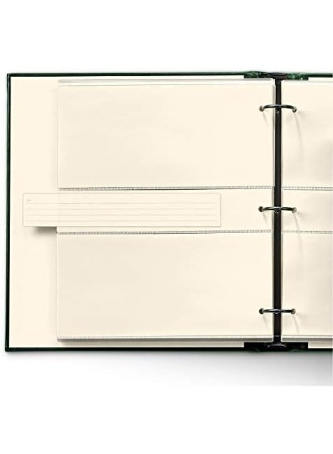 Gallery Leather Photo Album 4x6  3 Ring Binder Photo Album 60 Pages for 120 Photos Fillable Can Fit 8x10 and 5x7 Photos Handcrafted  Acadia Green  1175 x 105  Gallery - Image 3