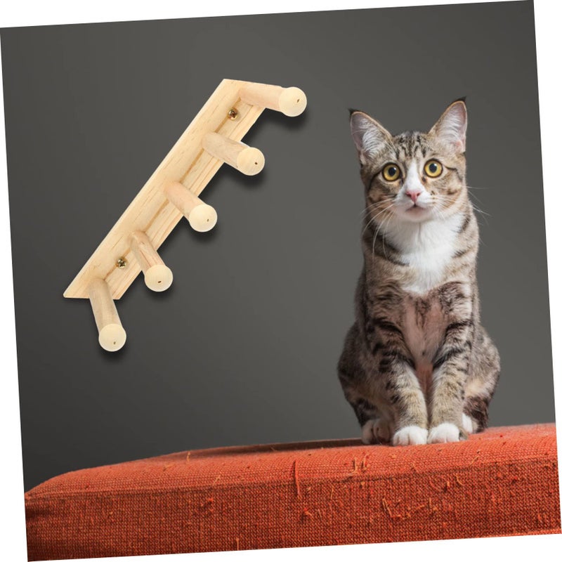 Natural Cat Shelf Wall Mounted Cat Climbing Board Cat Furniture For Indoor Play Climbing And Resting Durable Pet Accessory - Image 4