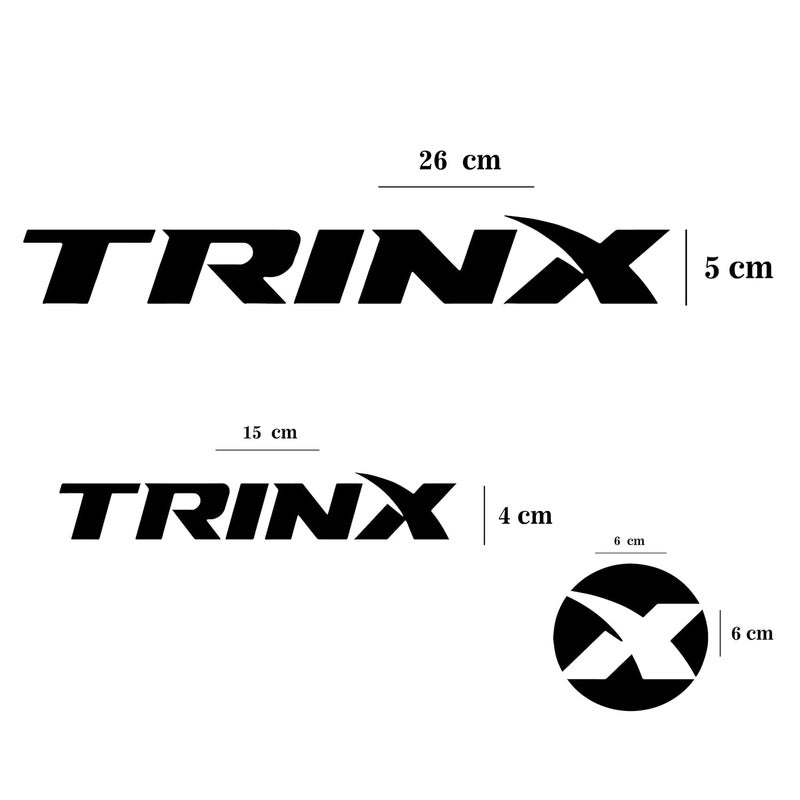VVWV Trinx Bicycle Stickers and Graphics for Cycle Body Frame Mountain Bike Racing Combo Vinyl Die-Cut Decals Pack of 5 - Image 2