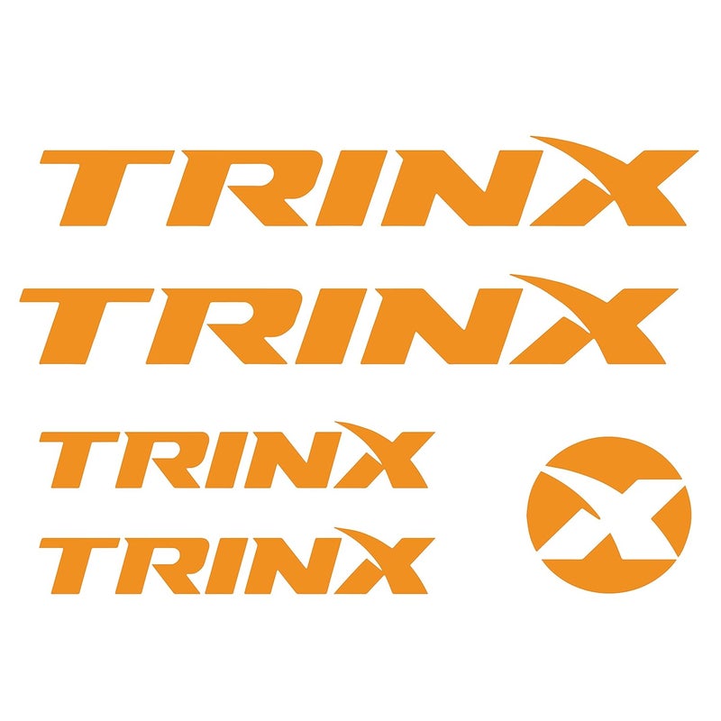 VVWV Trinx Bicycle Stickers and Graphics for Cycle Body Frame Mountain Bike Racing Combo Vinyl Die-Cut Decals Pack of 5 - Image 1