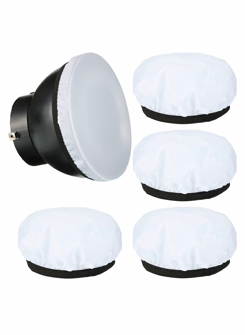 Barakah 4 Pack Diffuser Light Cover Soft White Lamp Sock 7 inch/18cm Standard Cloth Lampshade for Sparkler Reflectors Strobe Flash LED Video Lights - Image 1