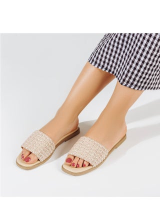 Slipper Flat Fabric SL-145 - Beige - pzsku/Z2C6ADEB25B4E31ACE787Z/45/_/1714483265/2aa3f0cb-cd91-44bb-ae72-52404ce23045