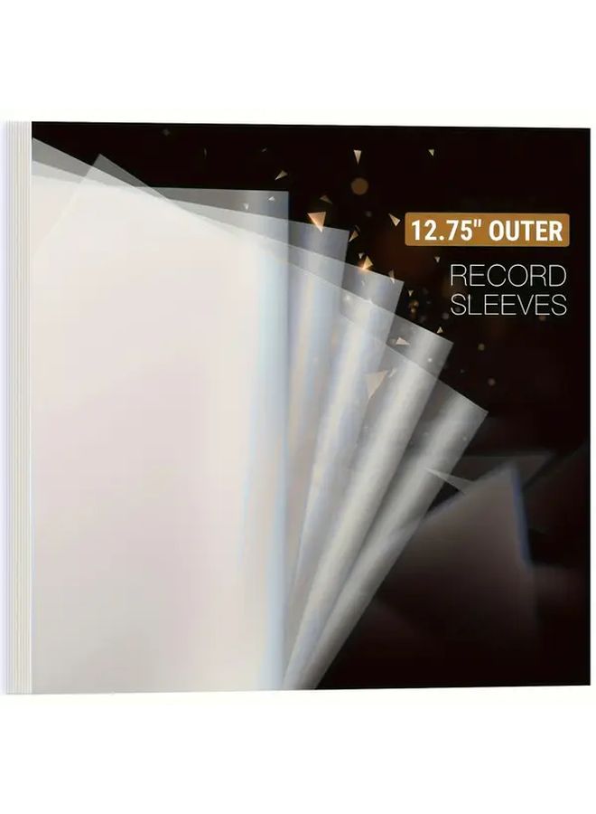Premium Clear LP Record Sleeves 50 Pcs Durable 12 75 x 12 75 Album Covers Dust Proof Scratch Resistant - Image 2