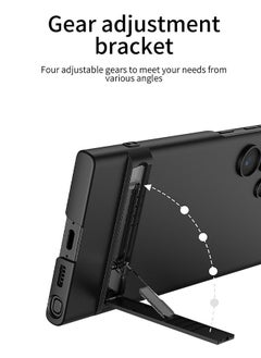 Generic Samsung Galaxy S24 Ultra Phone Case Full Body Protective Phone Cover Anti-fall Anti-fingerprint Phone Case With Phone Holder and Wireless Charging for Galaxy S24 Ultra 5G Phone Case  - Image 2
