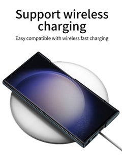 Generic Samsung Galaxy S24 Ultra Phone Case Full Body Protective Phone Cover Anti-fall Anti-fingerprint Phone Case With Phone Holder and Wireless Charging for Galaxy S24 Ultra 5G Phone Case  - Image 5