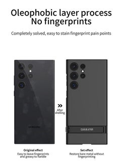 Generic Samsung Galaxy S24 Ultra Phone Case Full Body Protective Phone Cover Anti-fall Anti-fingerprint Phone Case With Phone Holder and Wireless Charging for Galaxy S24 Ultra 5G Phone Case  - Image 3