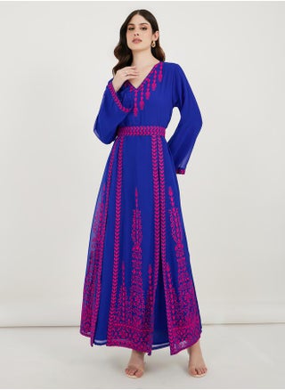 Georgette Kaftan with Cross-Stitch Threadwork by Styli - pzsku/Z2C6AF26D75AA267CB354Z/45/_/1735287040/1e4f6c72-aa08-48e0-a98f-29110fe3e954