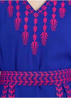 Maxim Creation Georgette Kaftan with Cross-Stitch Threadwork by Styli  - Image 3