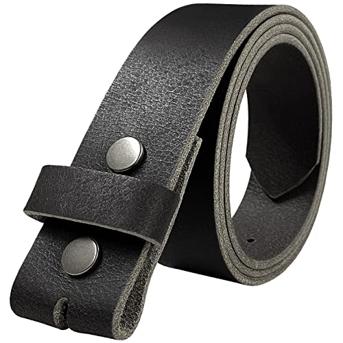 Belts.com One Piece Full Grain Buffalo Leather Replacement Belt Strap 1-1/2" wide (Black, 36) - Image 4