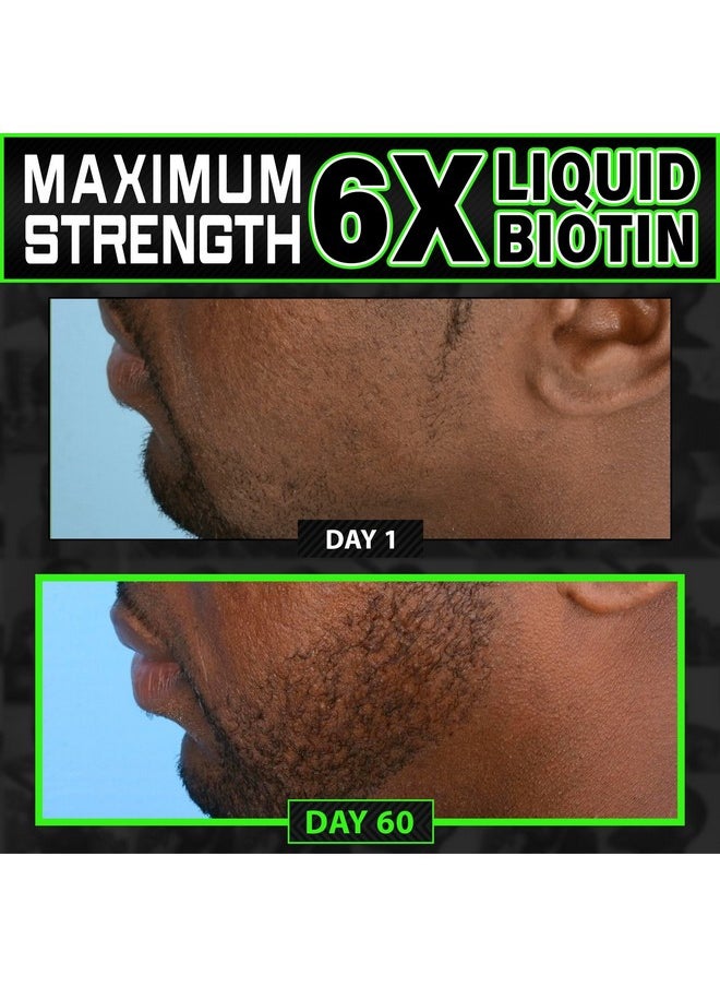 BBS BEST BEARD STUFF MAXIMUM STRENGTH Biotin 96,000mcg Collagen Peptides LIQUID Collagen for Men Hair Growth & Beard Growth Supplement with 6X More Absorption vs Competitor Vitamins, Serum, or Pills (2 OZ) made by BBS USA  - Image 3
